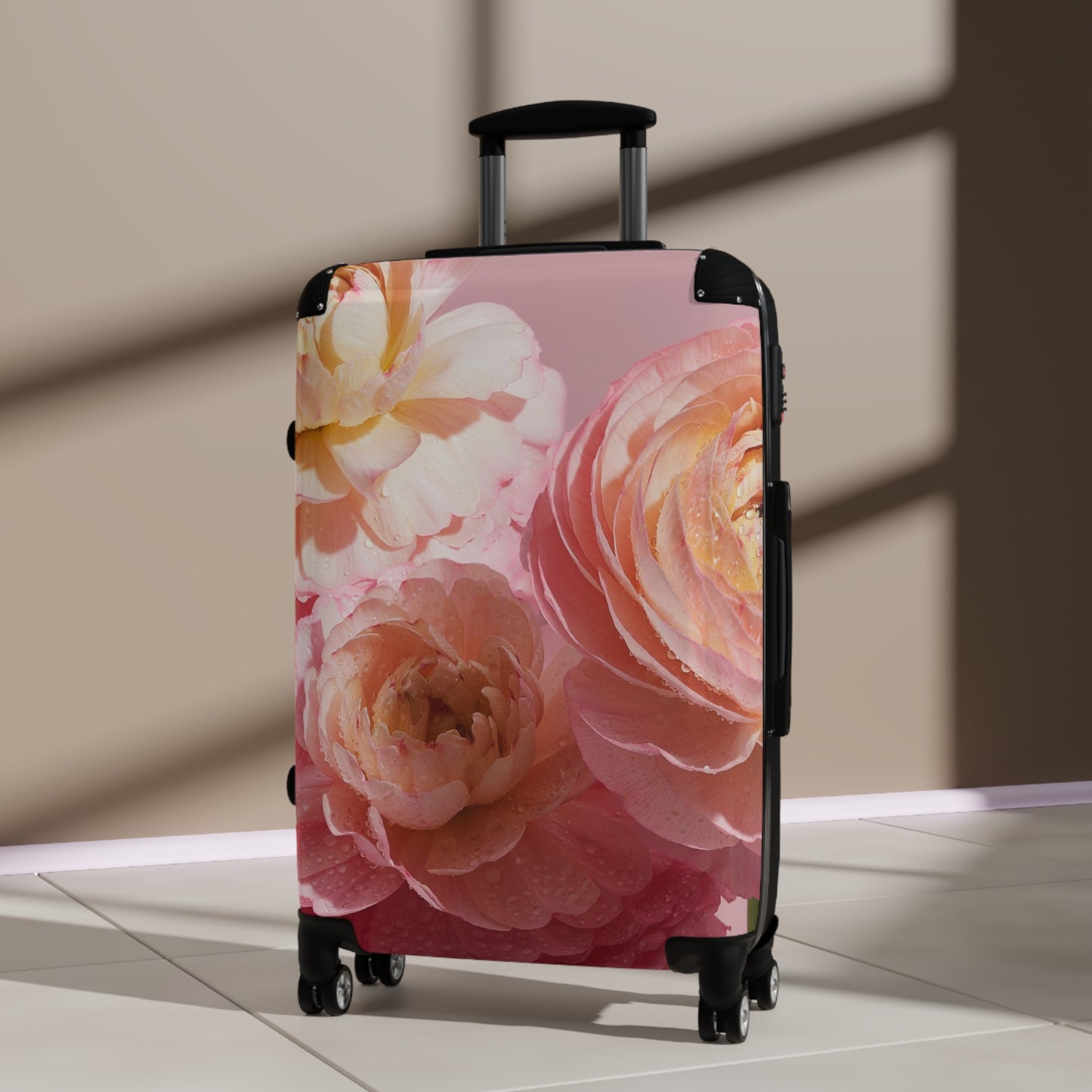 Nature Flowers Floral Ranunculus Art Carry-On Suitcase - Stylish Luggage for Travelers