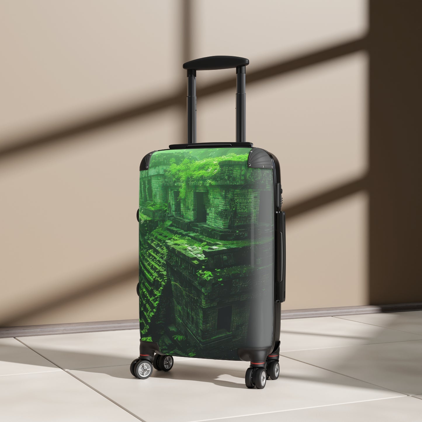 Nature Ancient Green Carry-On Suitcase - Stylish Luggage for Travelers