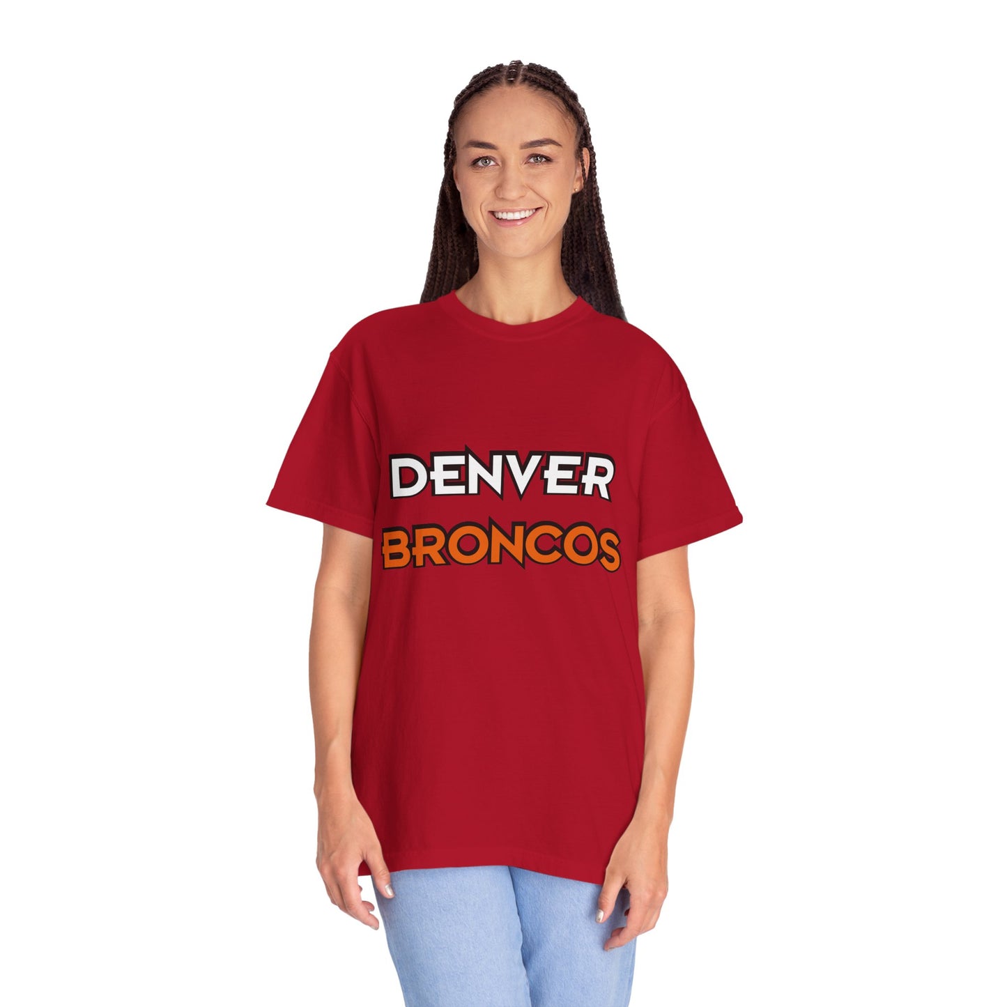 Denver Broncos Pride Garment-Dyed T-Shirt – Premium Cotton Tee for Customization