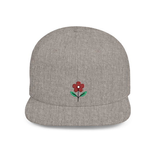 Icons Embroidered Flower 2 Flat Bill Snapback – Lightweight, Custom Fit, Premium Quality