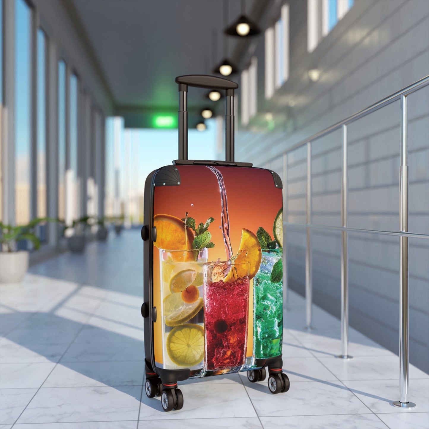 Nature Summer Refreshing Summer Drinks Carry-On Suitcase - Stylish Luggage for Travelers