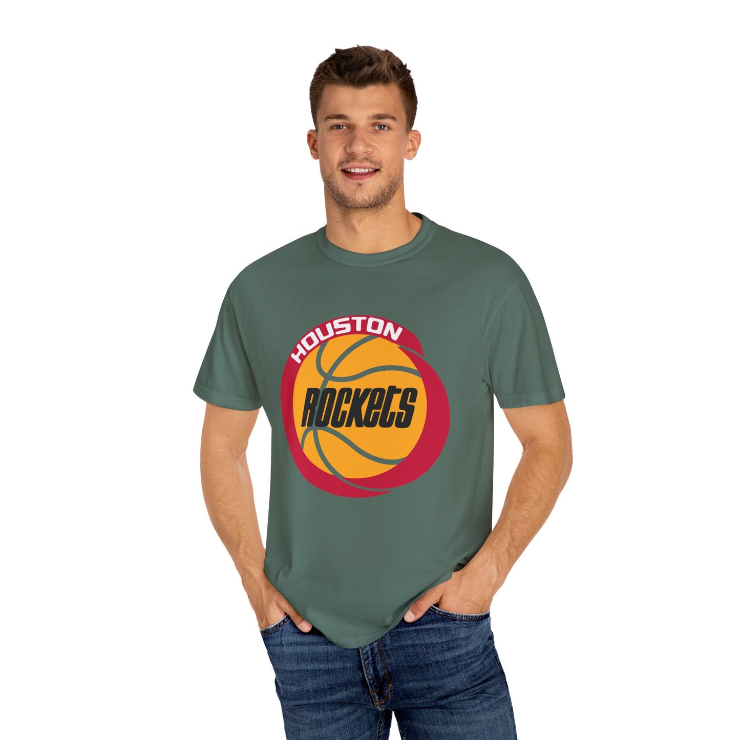 Houston Rockets Fan Garment-Dyed T-Shirt – Premium Cotton Tee for Customization