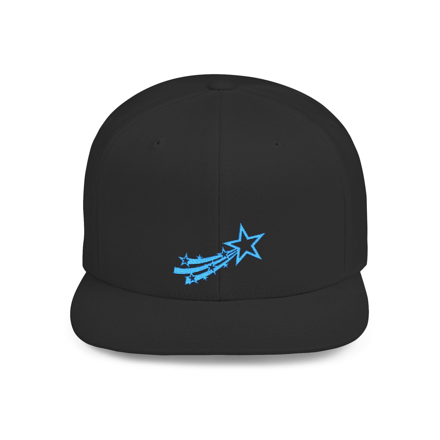 Icons Embroidered Star Comet Flat Bill Snapback – Lightweight, Custom Fit, Premium Quality