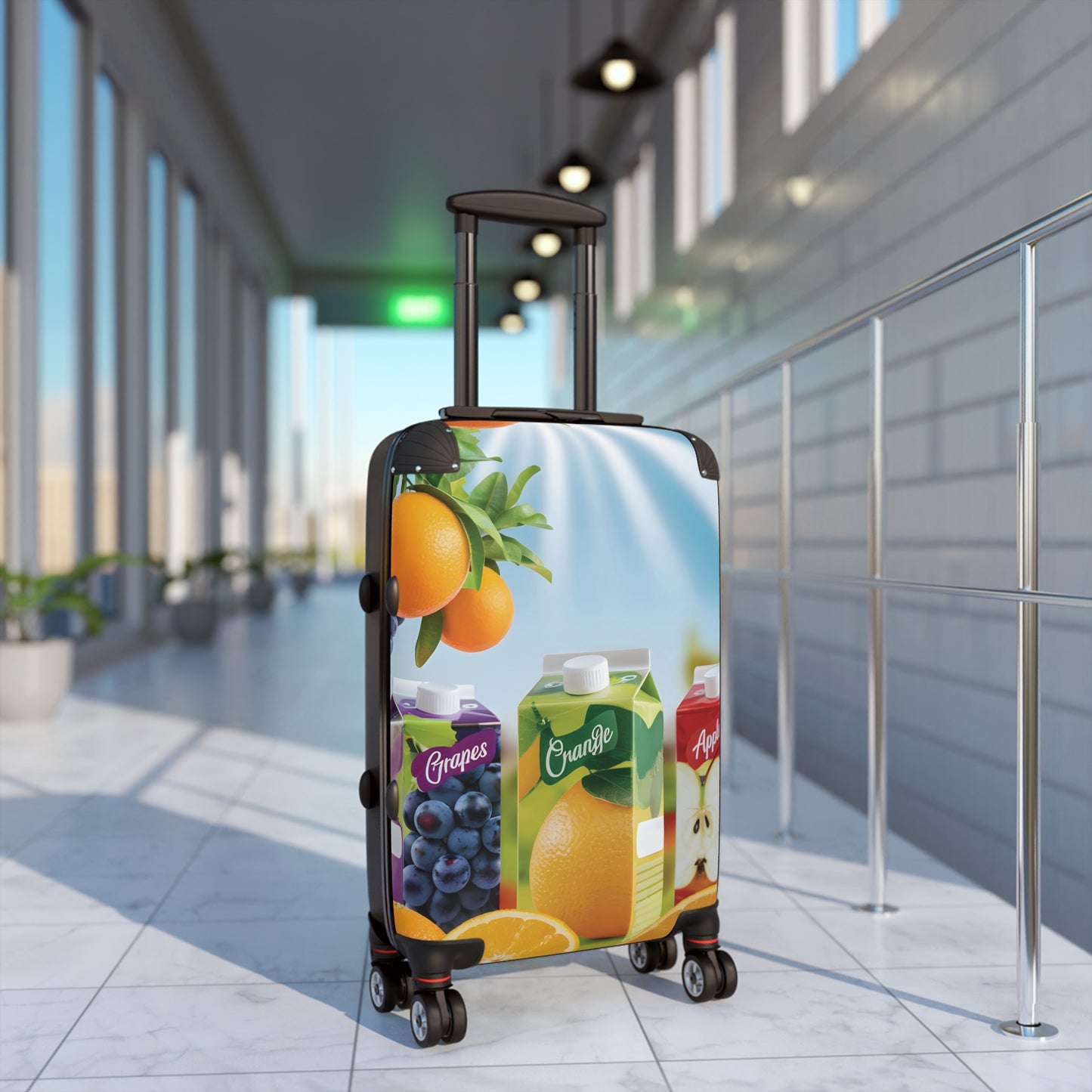 Nature Summer Tropicana Fruit Juice Carry-On Suitcase - Stylish Luggage for Travelers