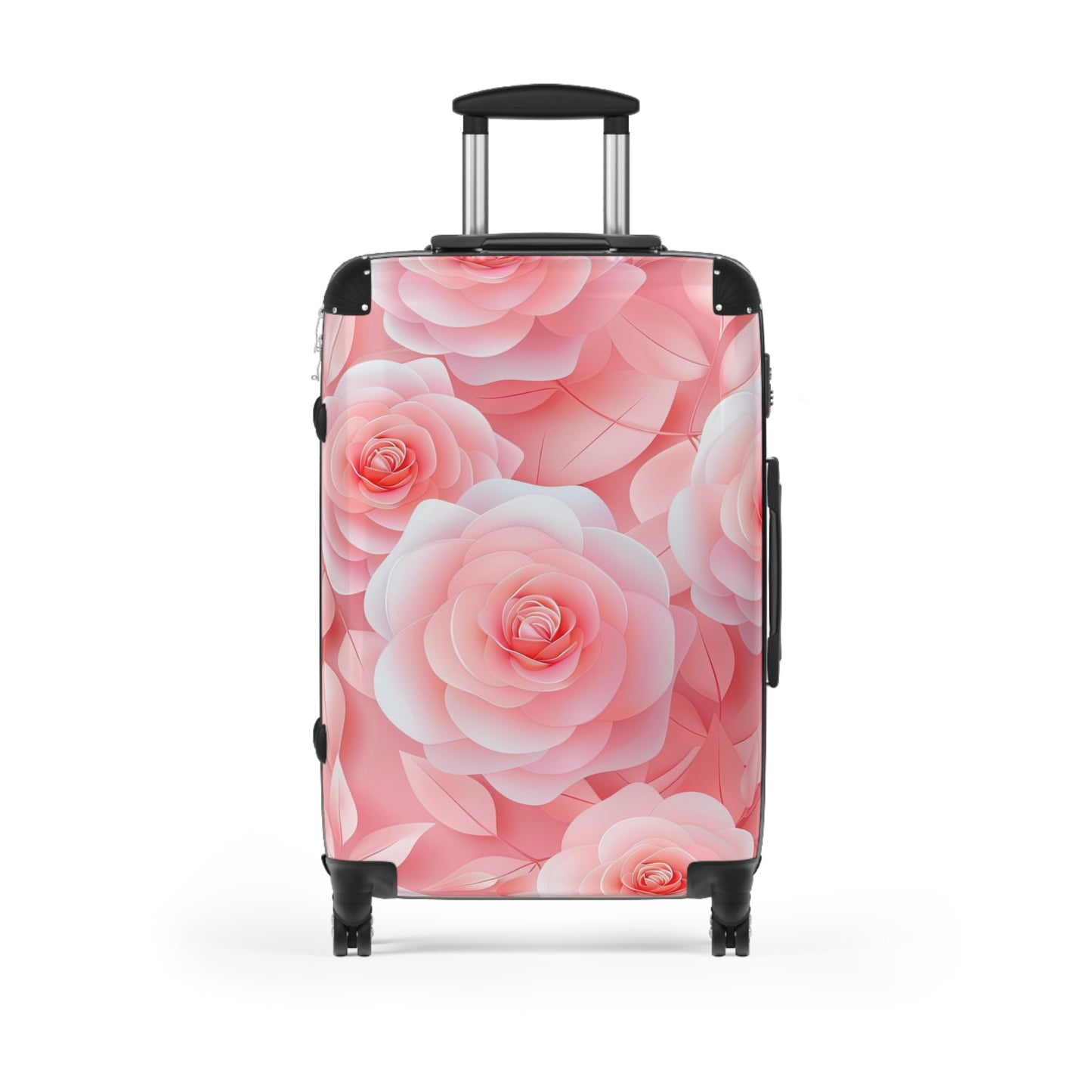 Nature Flowers Floral Pink Roses Art Carry-On Suitcase - Stylish Luggage for Travelers