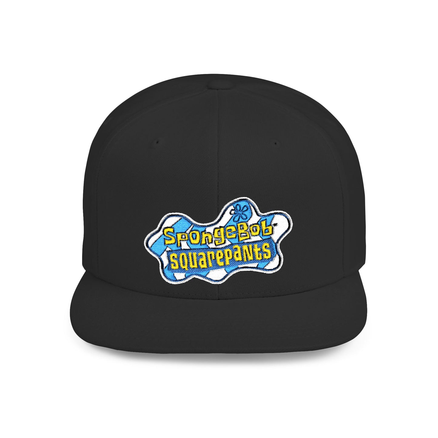 SpongeBob SquarePants Logo Flat Bill Snapback – Lightweight, Custom Fit, Premium Quality