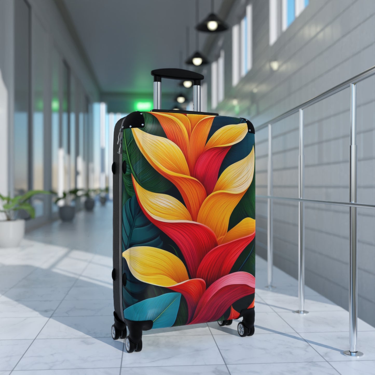 Nature Flowers Floral Tropical Bloom Art Carry-On Suitcase - Stylish Luggage for Travelers