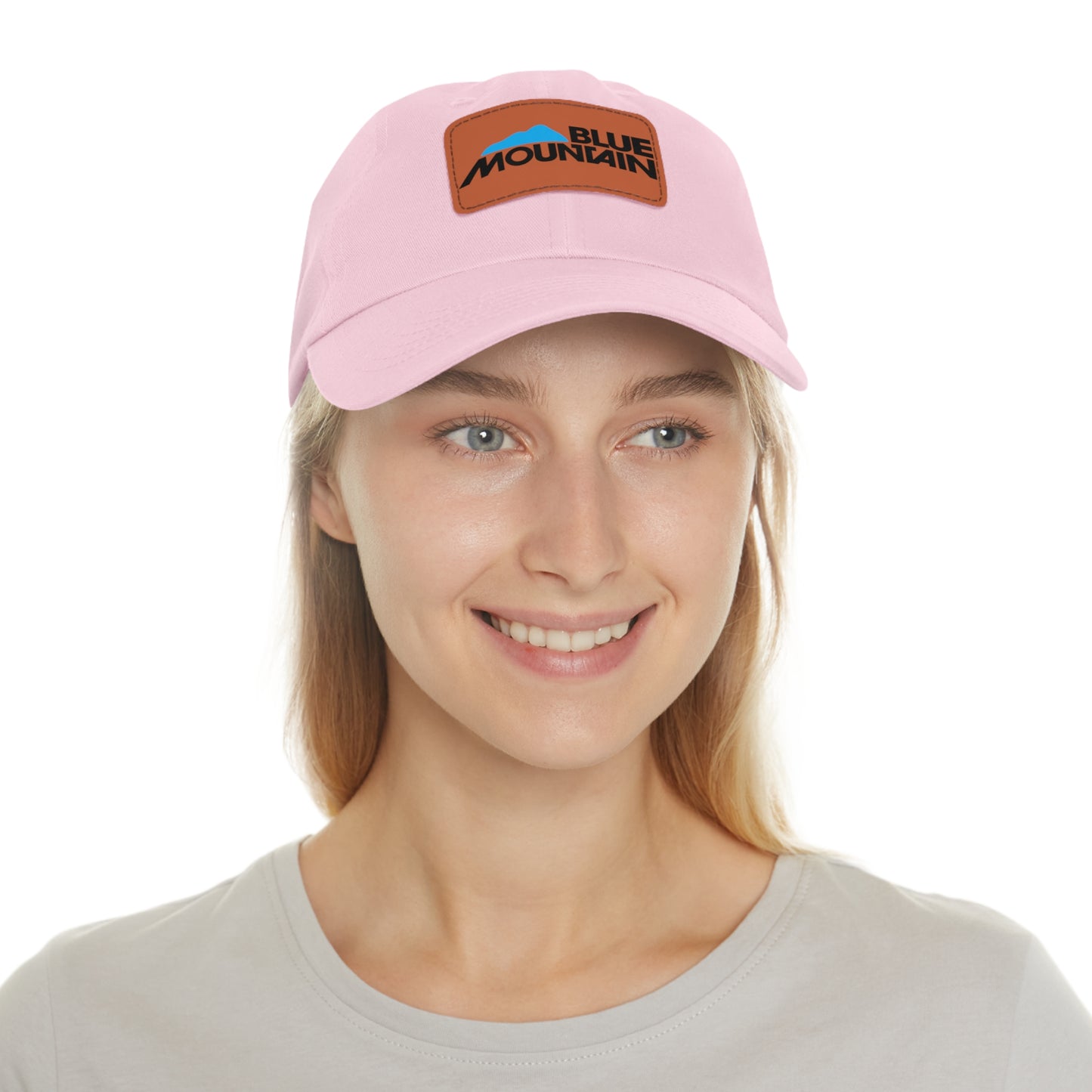 Dad Leather Patch Hat Blue Mountain – Timeless Style, Perfect Fit
