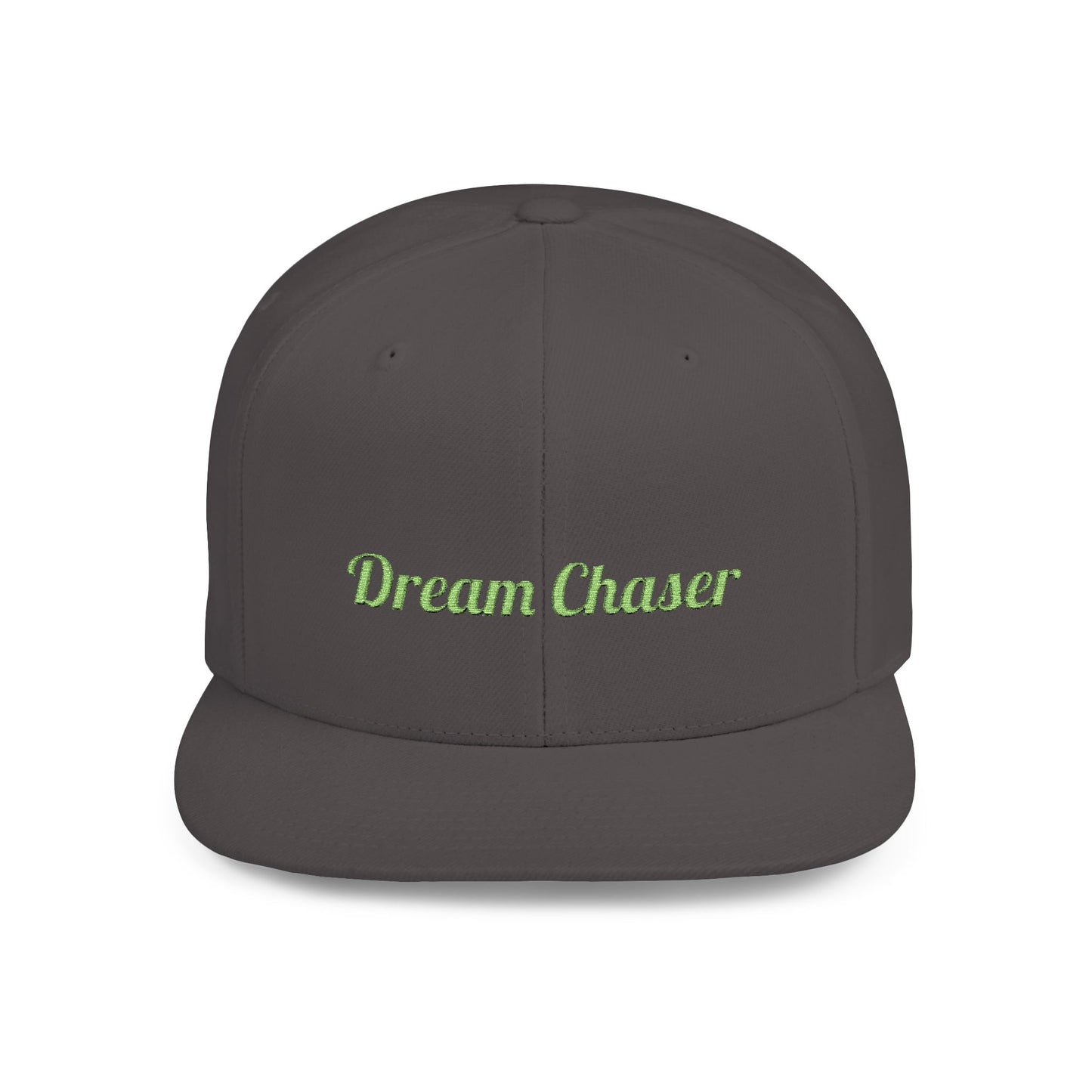 Text Dream Chaser Flat Bill Snapback – Lightweight, Custom Fit, Premium Quality