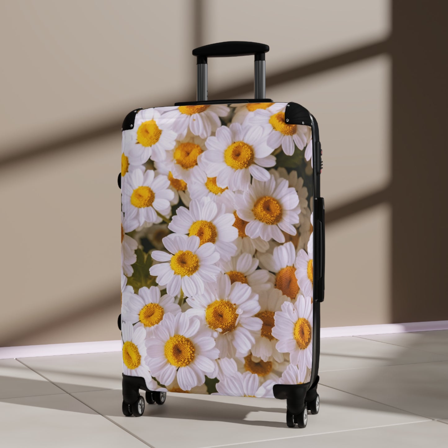 Nature Flowers Floral Chamomile Art Carry-On Suitcase - Stylish Luggage for Travelers