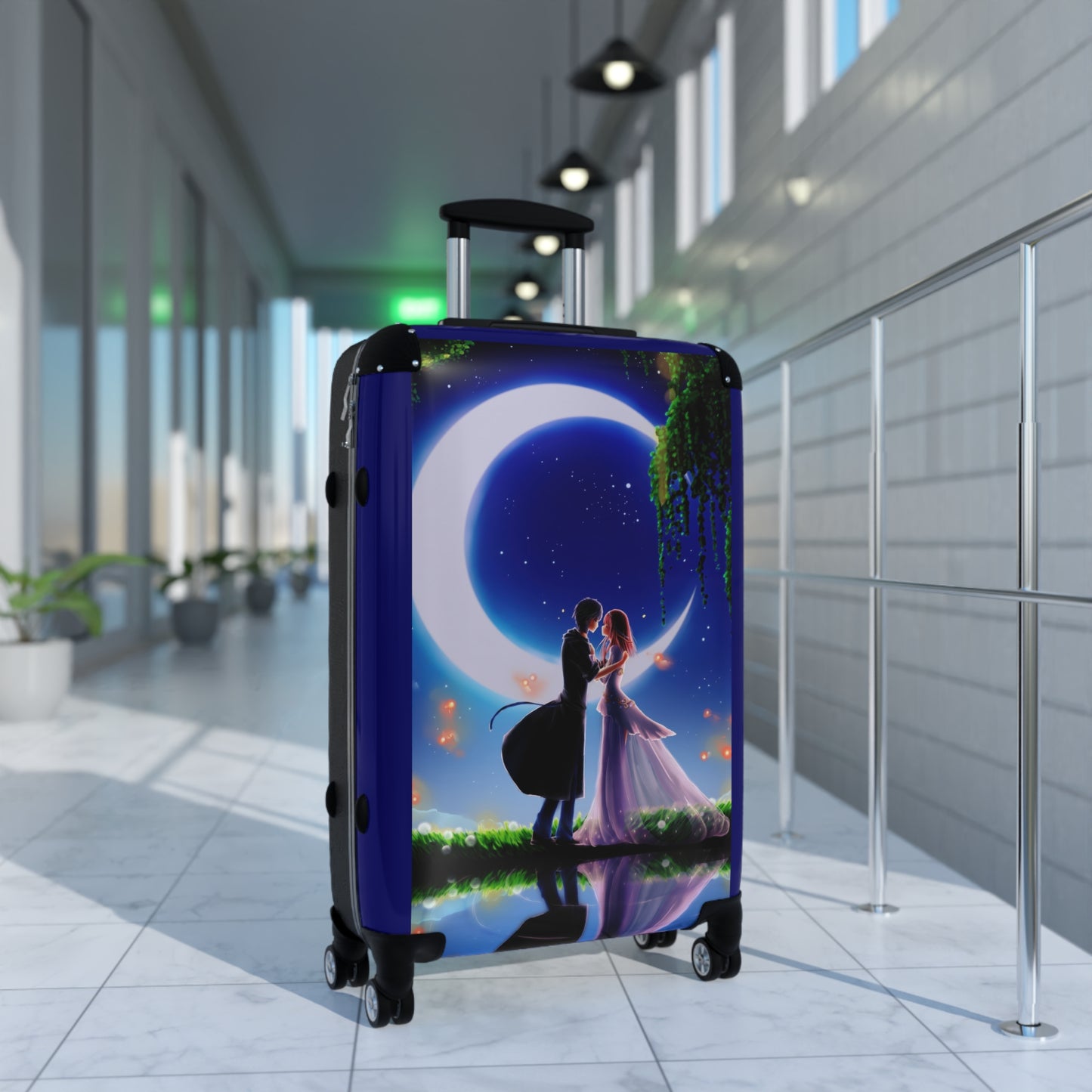 Love Couple Kiss Art Carry-On Suitcase - Stylish Luggage for Travelers