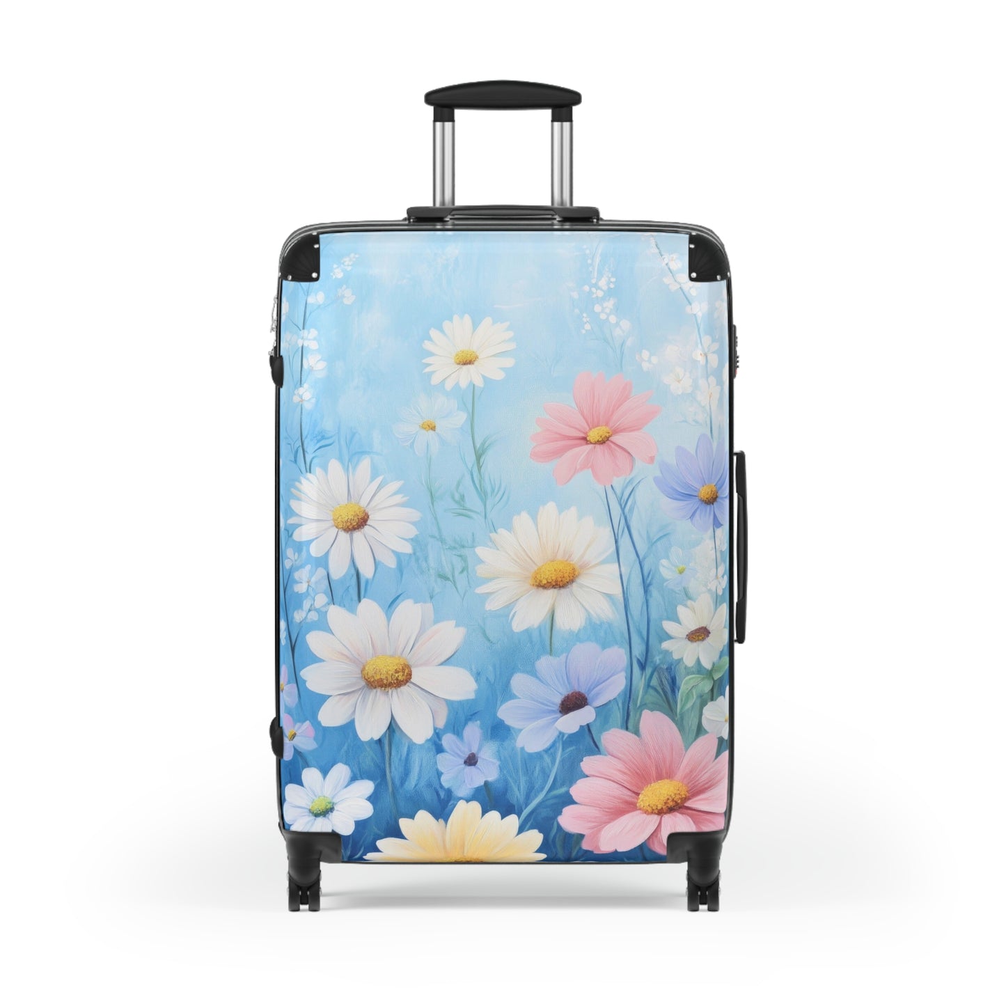 Nature Flowers Floral Vibrant Wild Flowers Painting Art Carry-On Suitcase - Stylish Luggage for Travelers