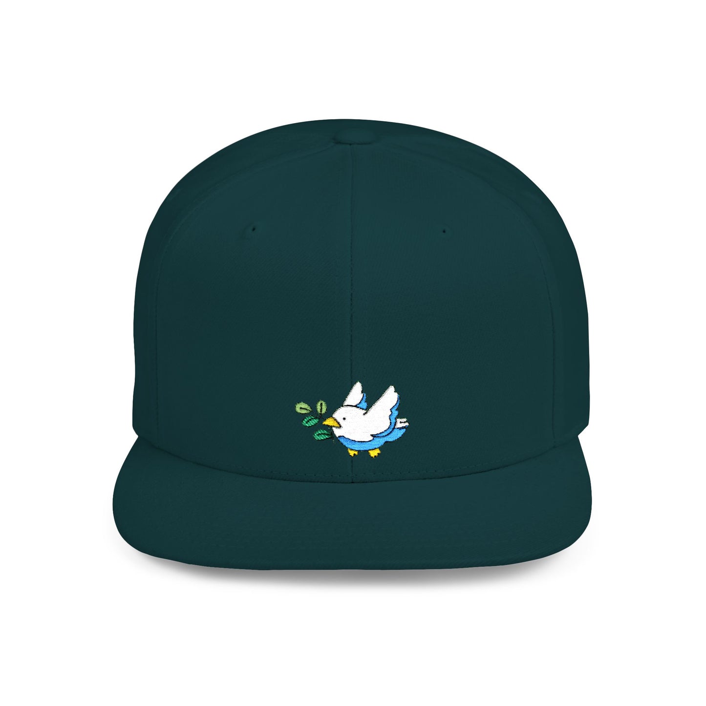 Icons Embroidered Bird Flat Bill Snapback – Lightweight, Custom Fit, Premium Quality