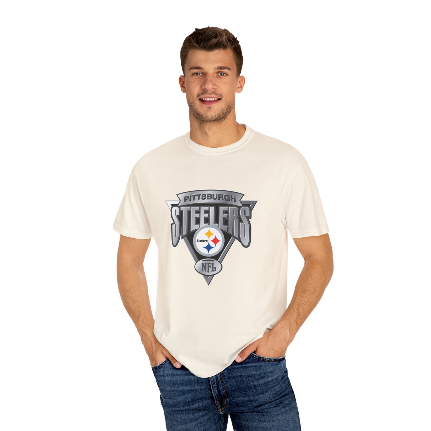 Pittsburgh Steelers Nation Garment-Dyed T-Shirt – Premium Cotton Tee for Customization