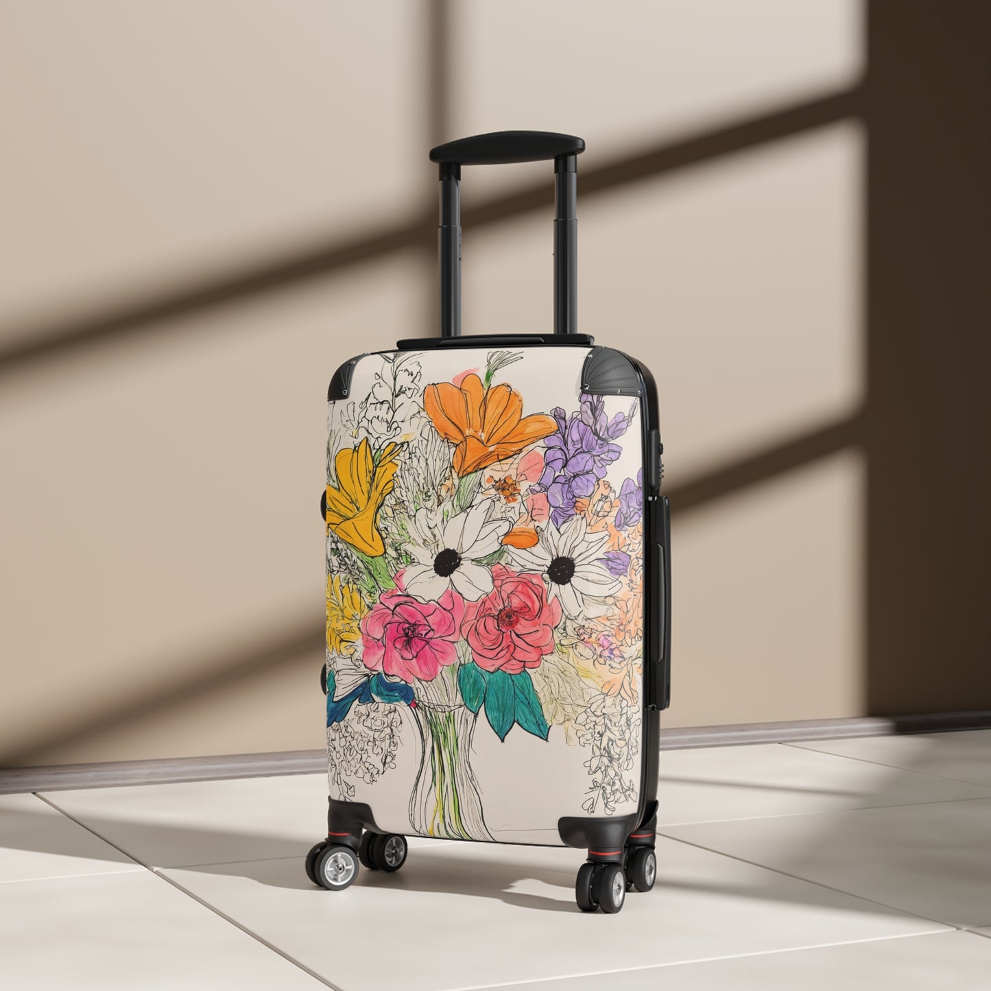 Nature Flowers Floral Spring Flowers Art Carry-On Suitcase - Stylish Luggage for Travelers