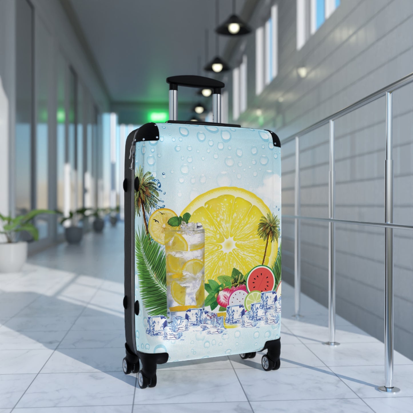 Nature Summer Ice Cube Art Carry-On Suitcase - Stylish Luggage for Travelers