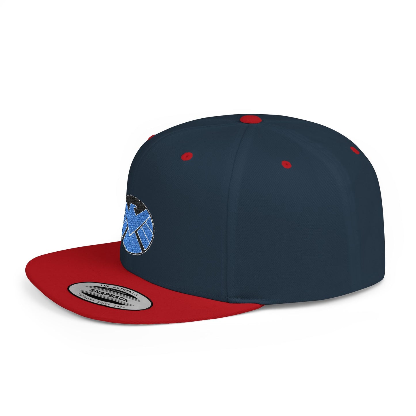 Marvel Shield Flat Bill Snapback – Lightweight, Custom Fit, Premium Quality