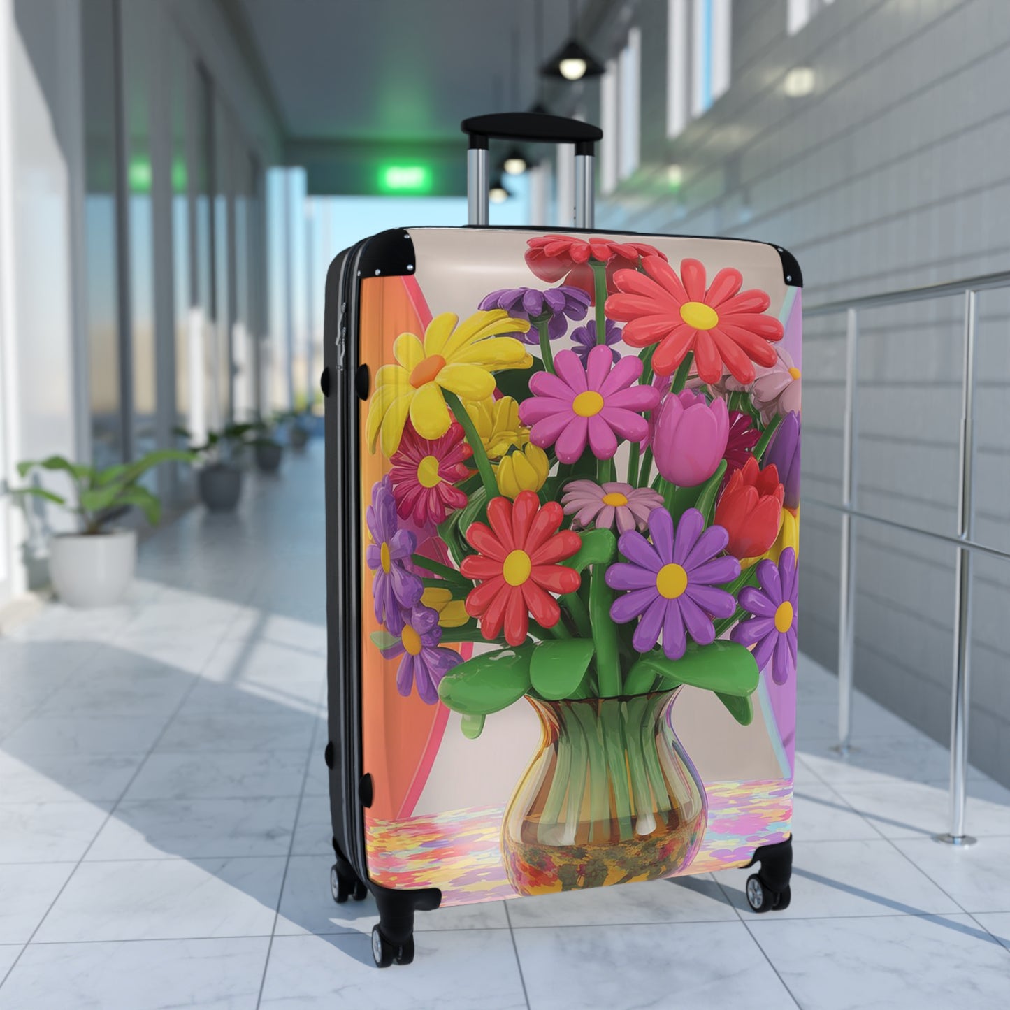 Nature Flowers Floral Set Art Carry-On Suitcase - Stylish Luggage for Travelers