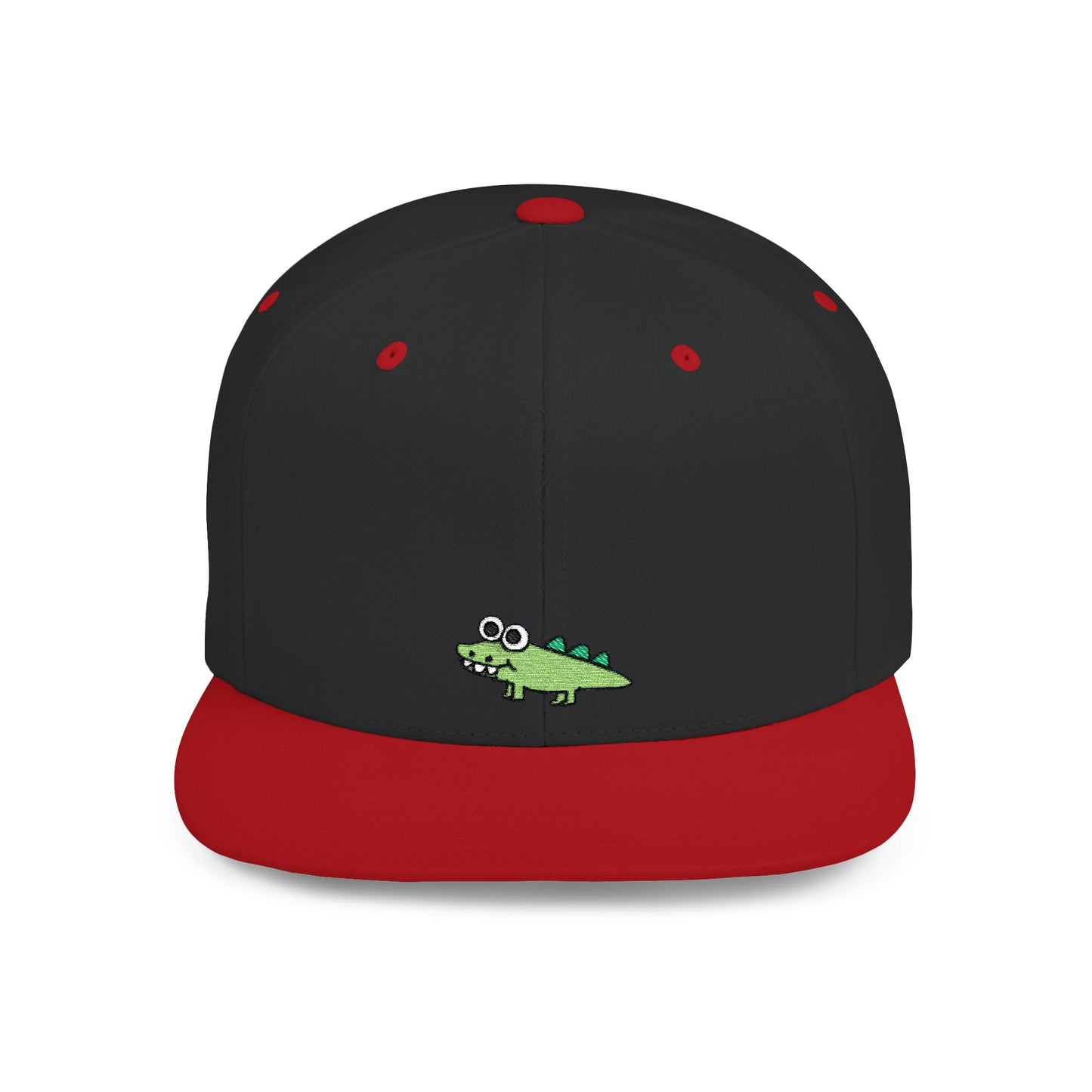 Icons Embroidered Crocodile Flat Bill Snapback – Lightweight, Custom Fit, Premium Quality
