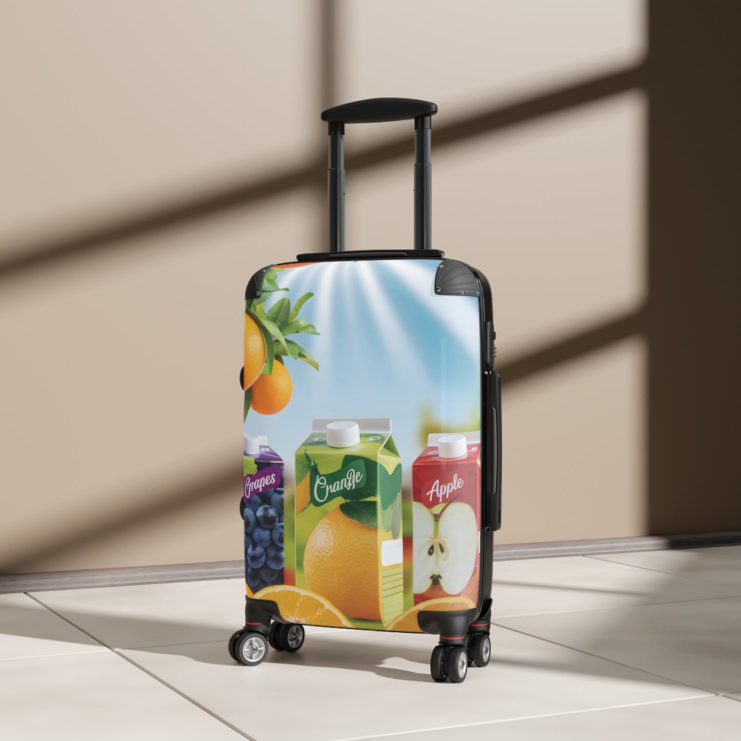 Nature Summer Tropicana Fruit Juice Carry-On Suitcase - Stylish Luggage for Travelers
