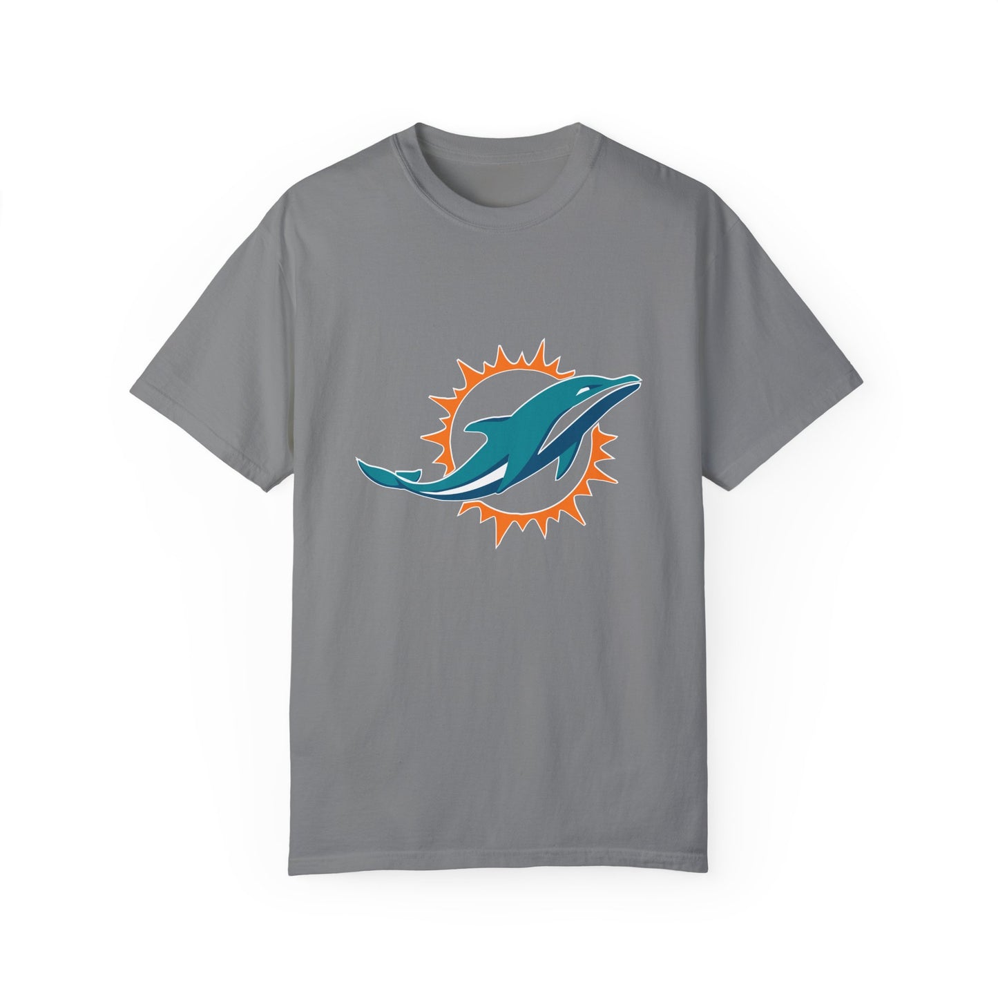 Miami Dolphins Football Merchandise Garment-Dyed T-Shirt – Premium Cotton Tee for Customization