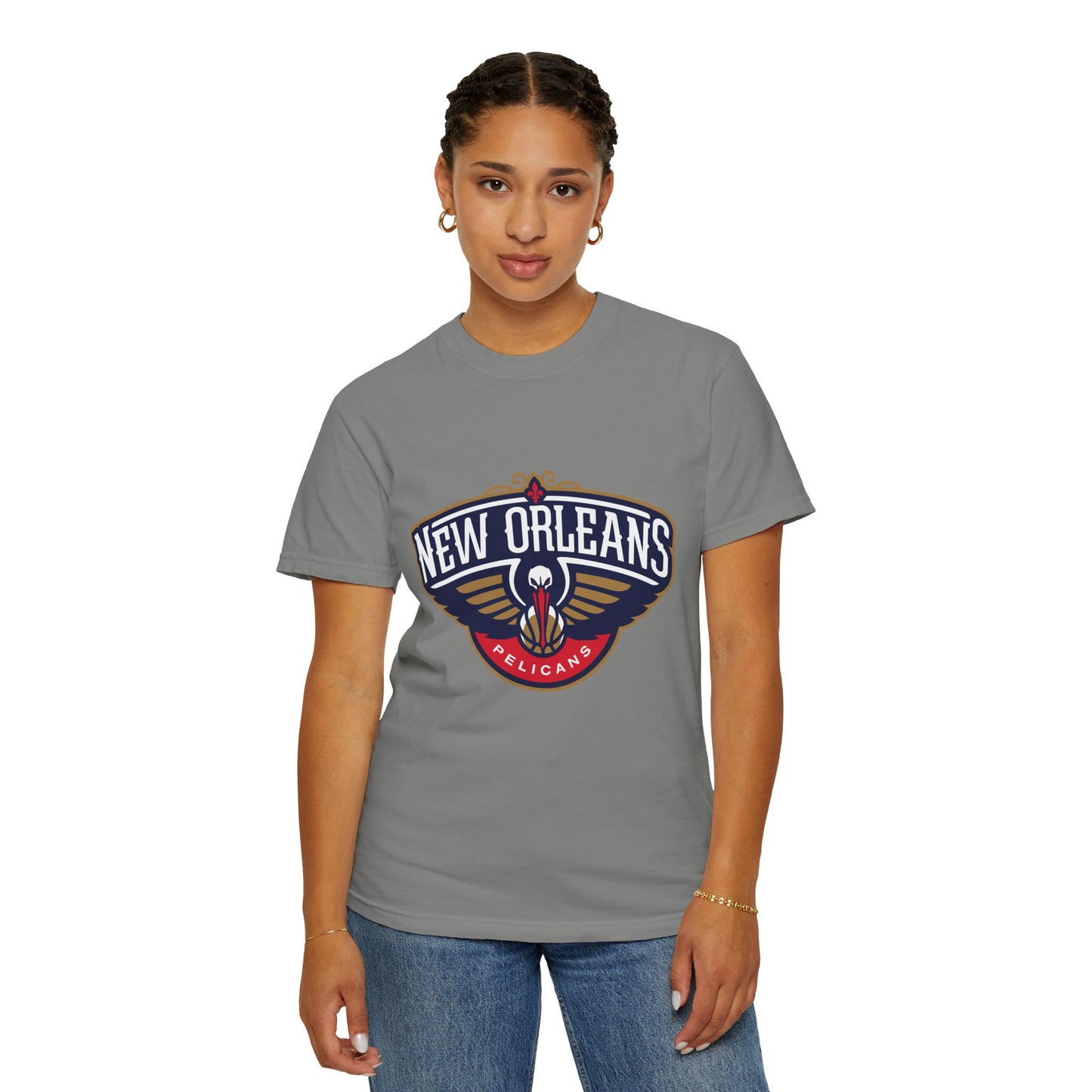 New Orleans Pelicans Garment-Dyed T-Shirt – Premium Cotton Tee for Customization