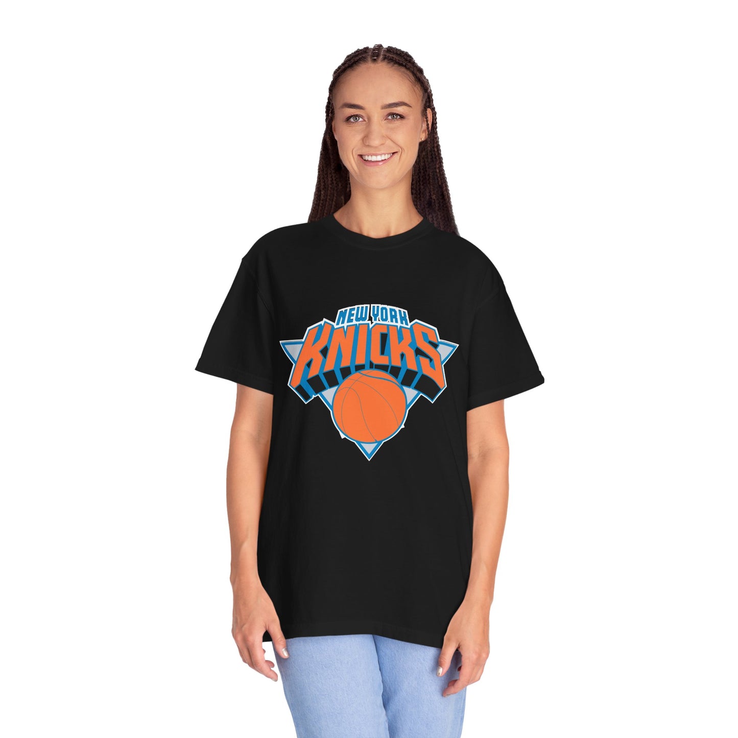 New York Knicks Hoop Lifestyle Garment-Dyed T-Shirt – Premium Cotton Tee for Customization