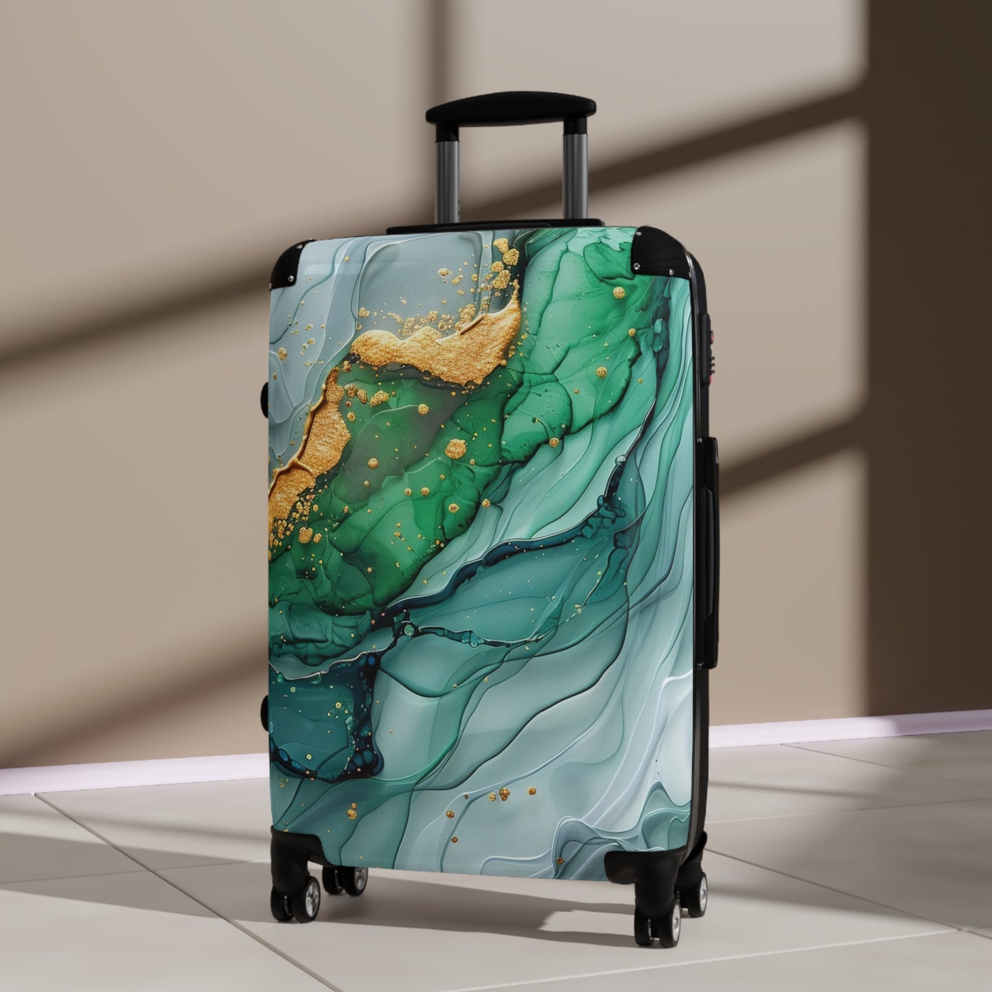 Nature Flowers Floral Animated Purple Art Carry-On Suitcase - Stylish Luggage for Travelers