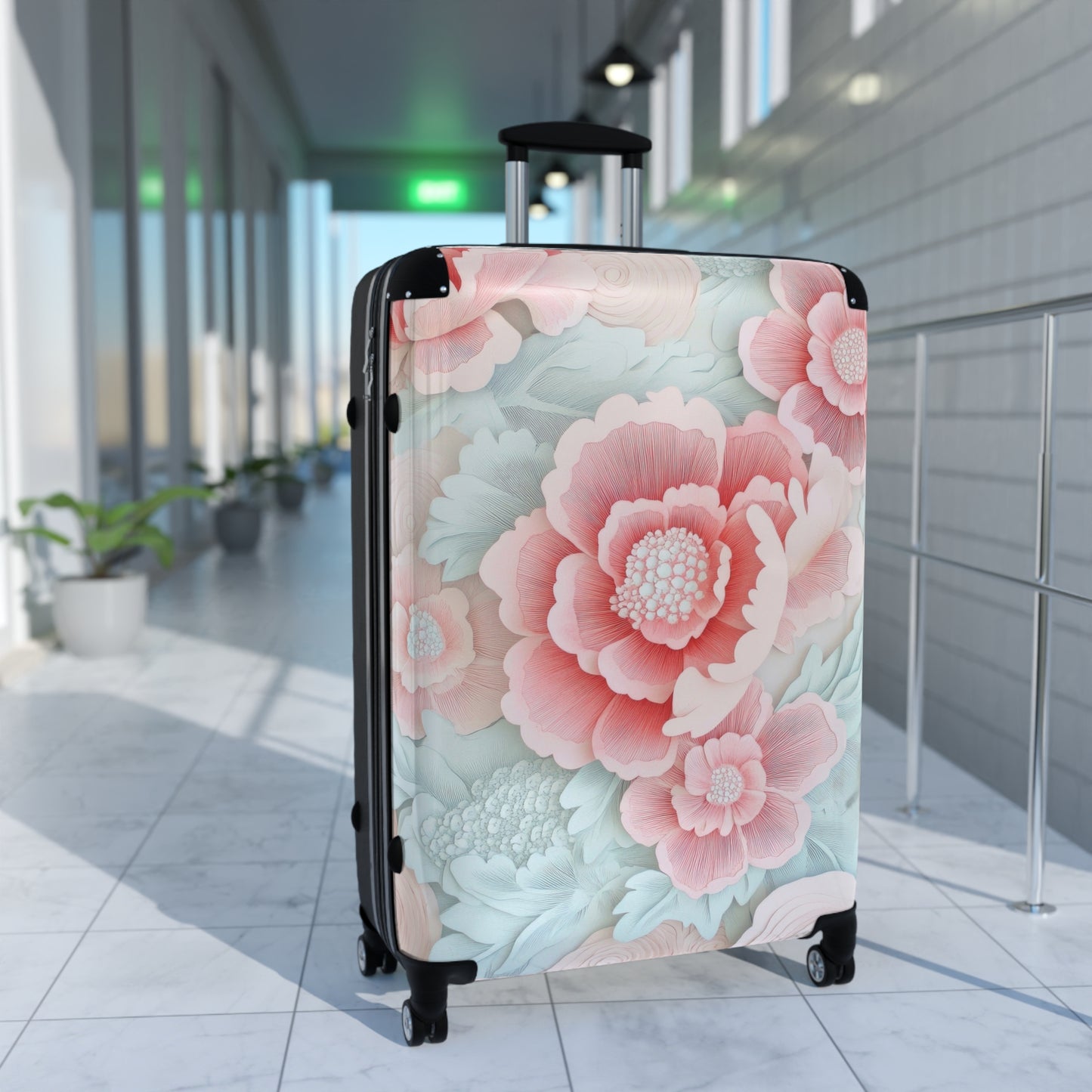 Nature Flowers Floral Intricate Art Carry-On Suitcase - Stylish Luggage for Travelers