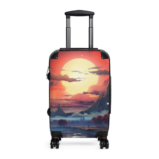 Nature Sunset River Art Carry-On Suitcase - Stylish Luggage for Travelers