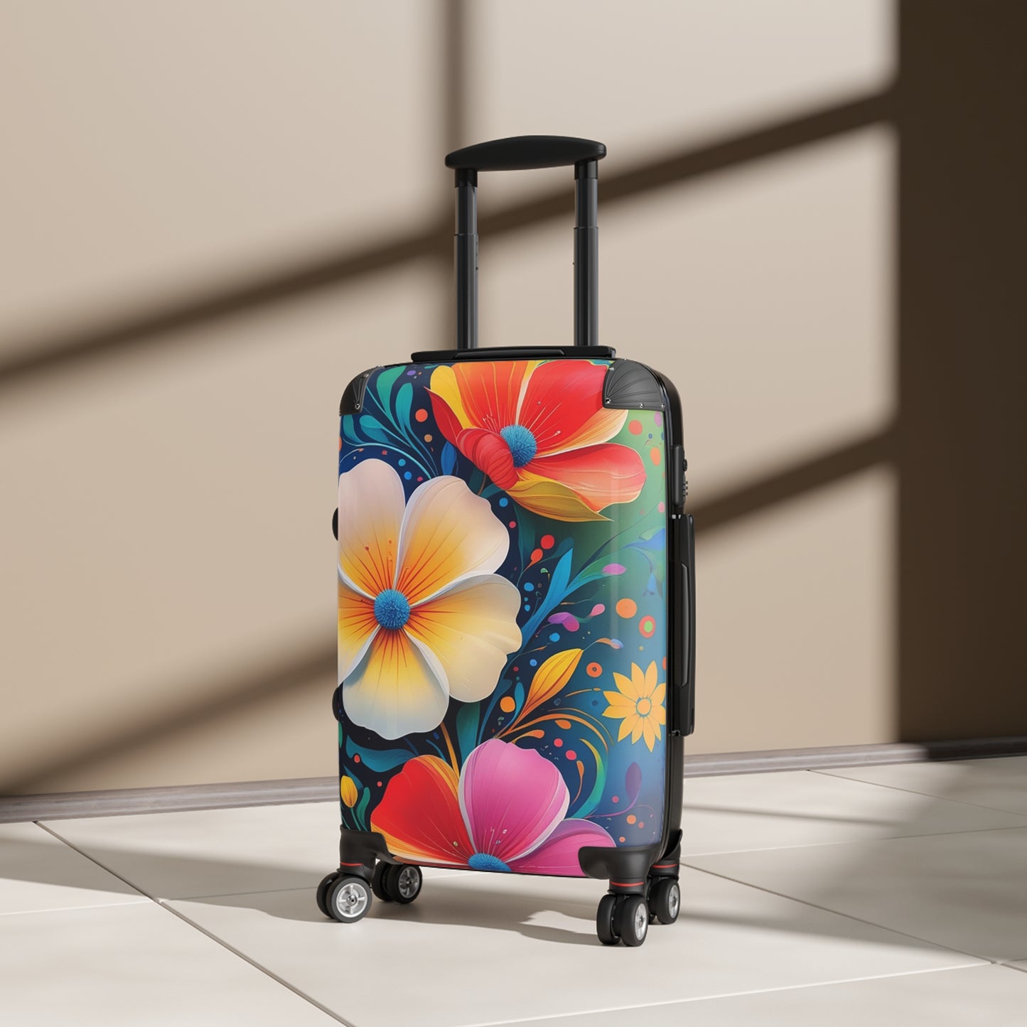 Nature Flowers Floral Spring Flowers Art Carry-On Suitcase - Stylish Luggage for Travelers