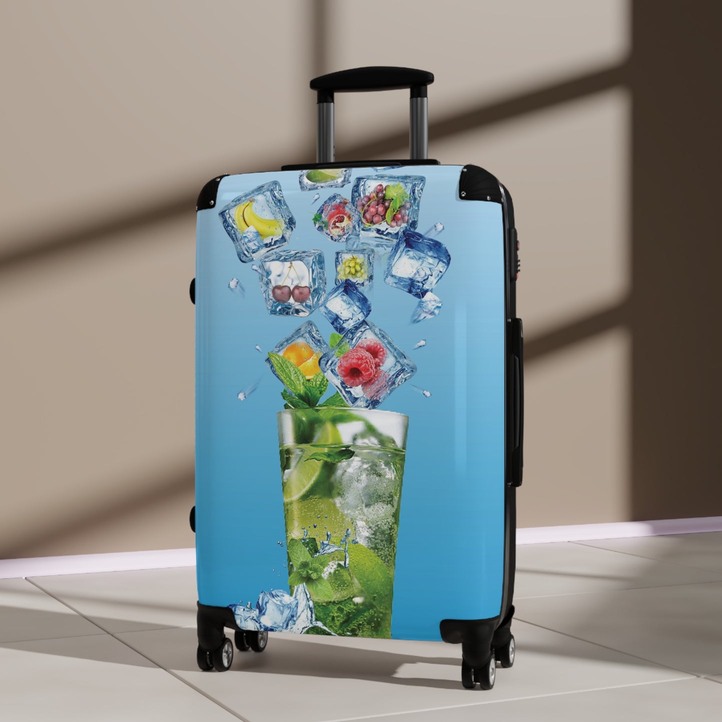 Nature Summer Element Ice Cube Art Carry-On Suitcase - Stylish Luggage for Travelers