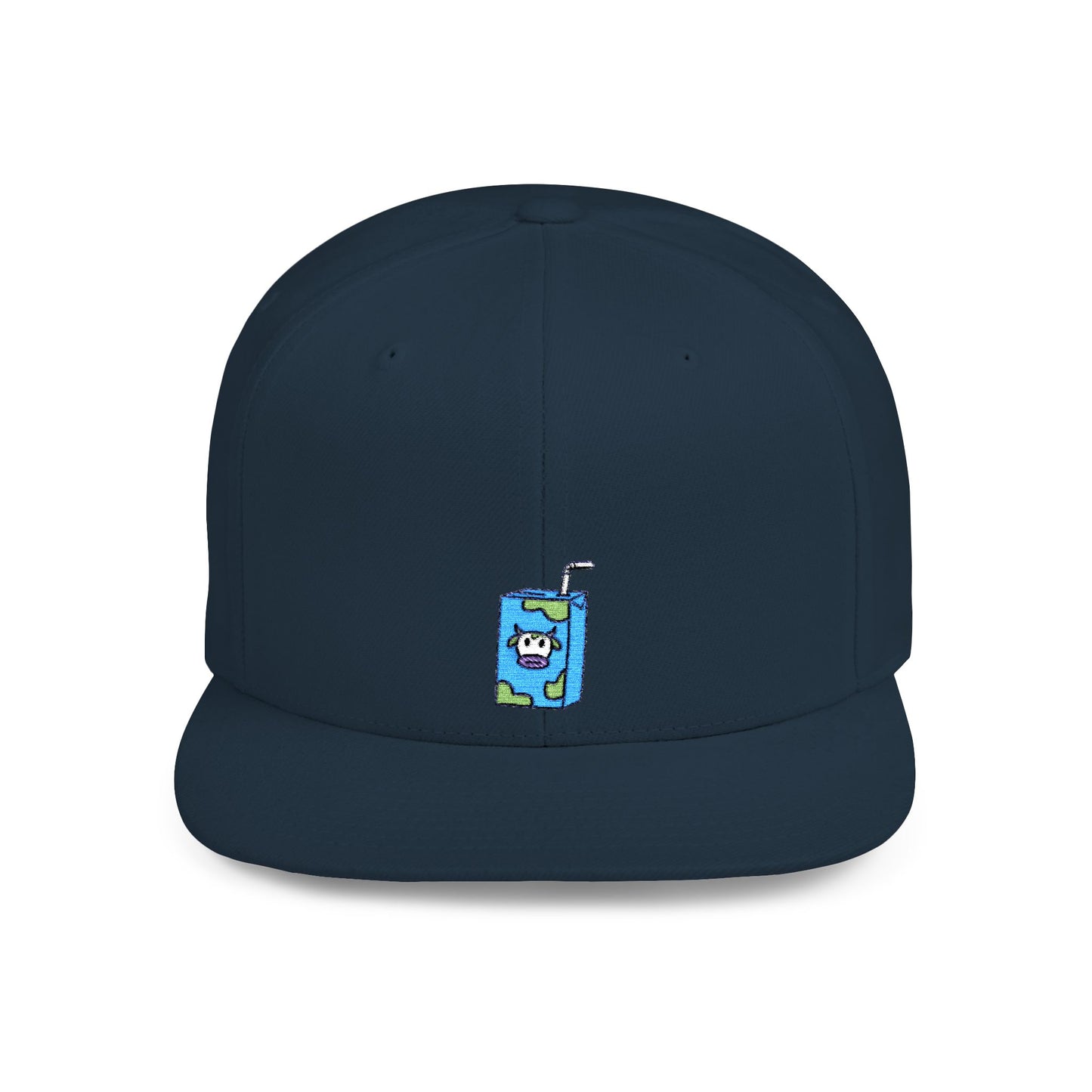Icons Embroidered Milk Box Flat Bill Snapback – Lightweight, Custom Fit, Premium Quality