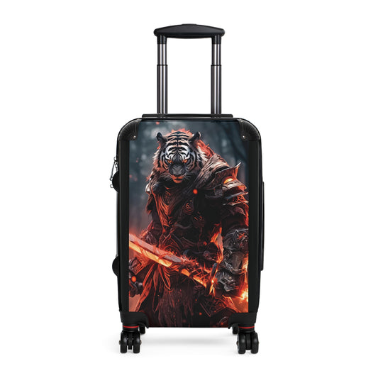 Art Tiger Warrior Fire Carry-On Suitcase - Stylish Luggage for Travelers