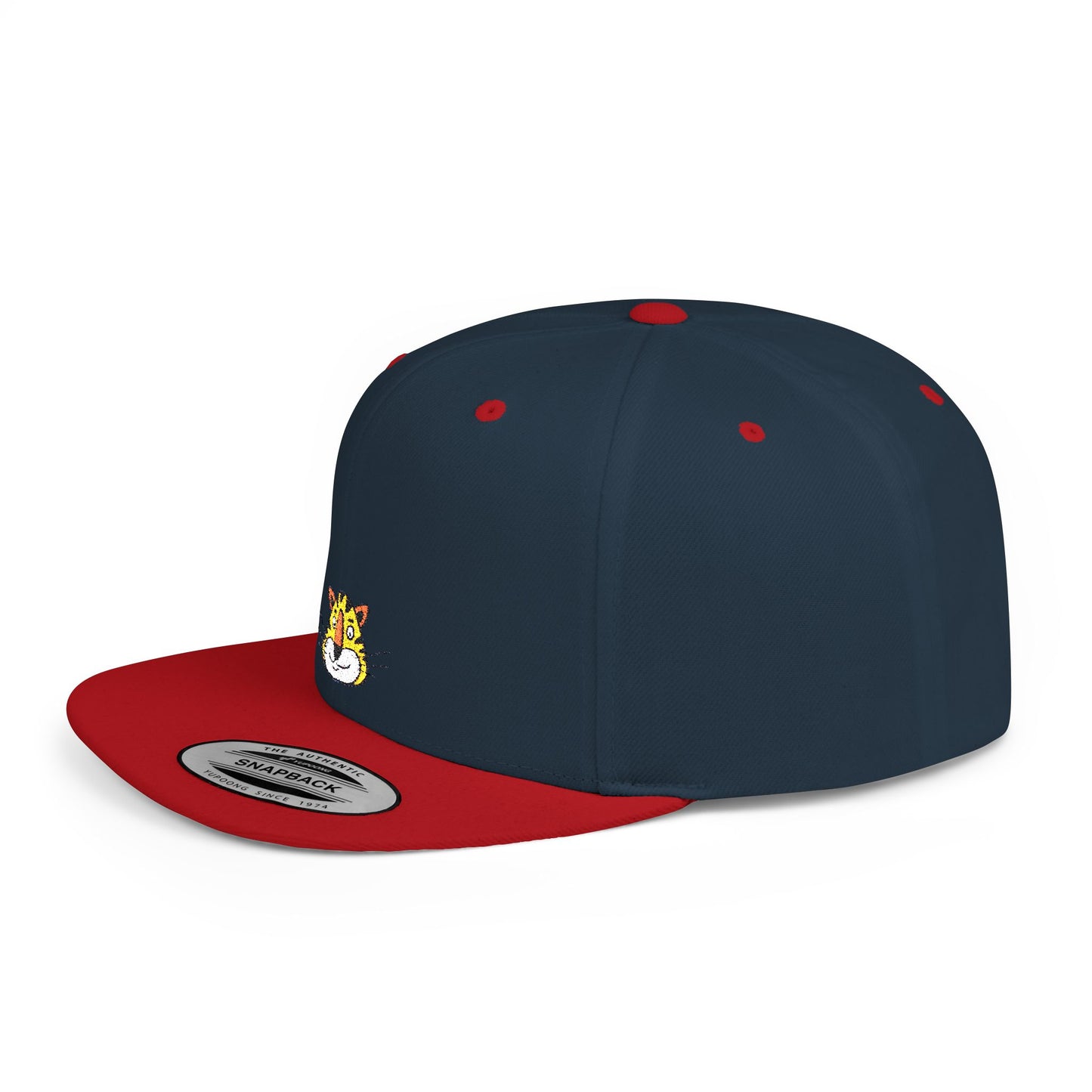 Icons Embroidered Tiger 2 Flat Bill Snapback – Lightweight, Custom Fit, Premium Quality
