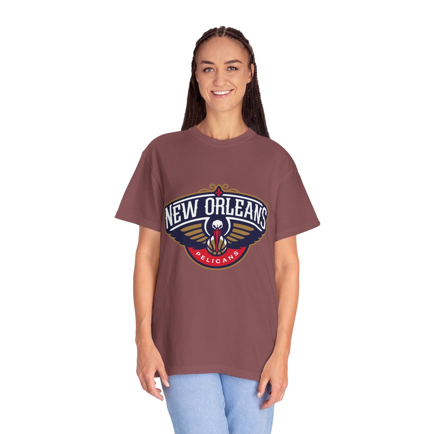 New Orleans Pelicans Garment-Dyed T-Shirt – Premium Cotton Tee for Customization