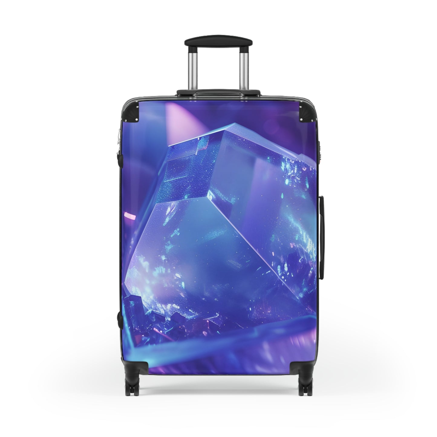 Abstract Sparkling Gemstone Art Carry-On Suitcase - Stylish Luggage for Travelers