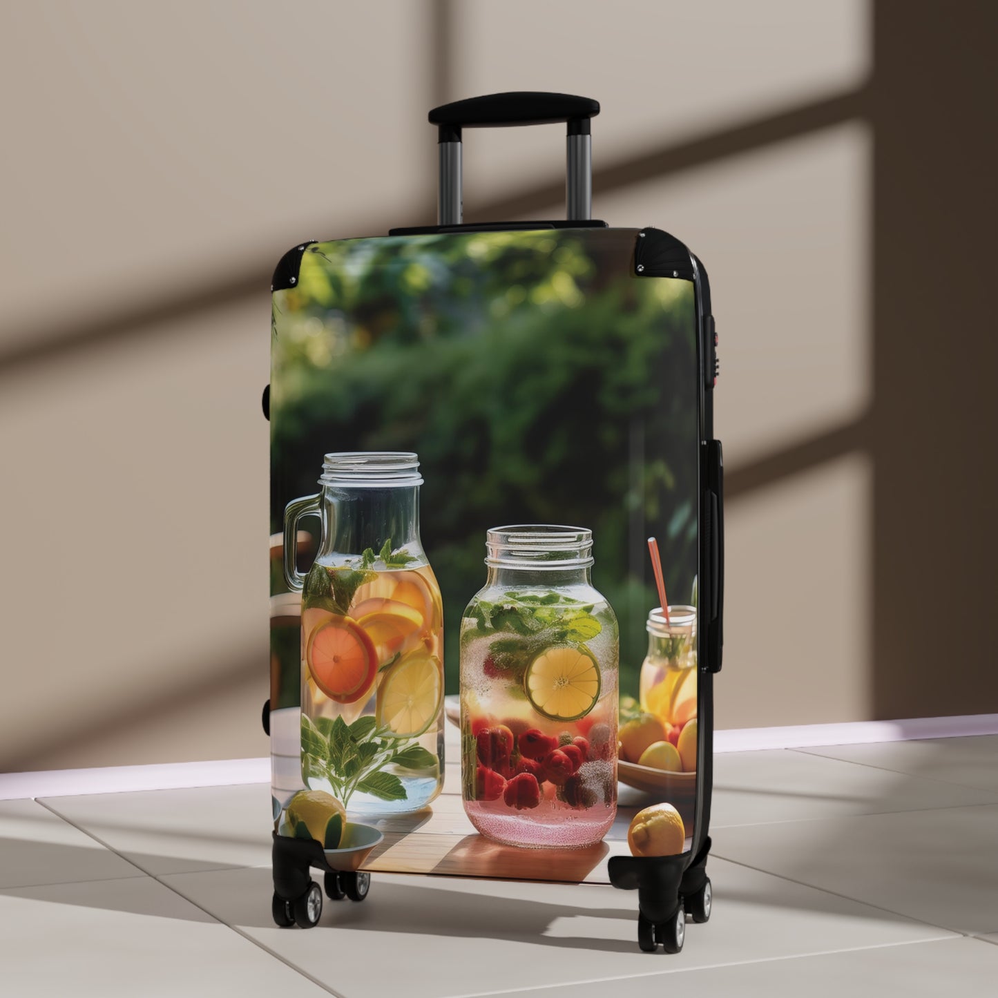 Nature Summer Drinks With Citrus Carry-On Suitcase - Stylish Luggage for Travelers
