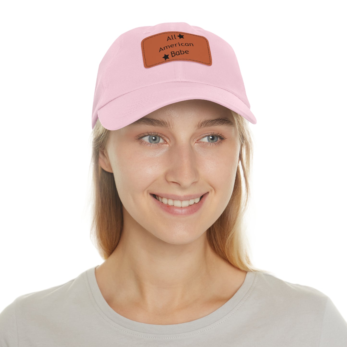 Dad Leather Patch Hat All American Babe – Timeless Style, Perfect Fit