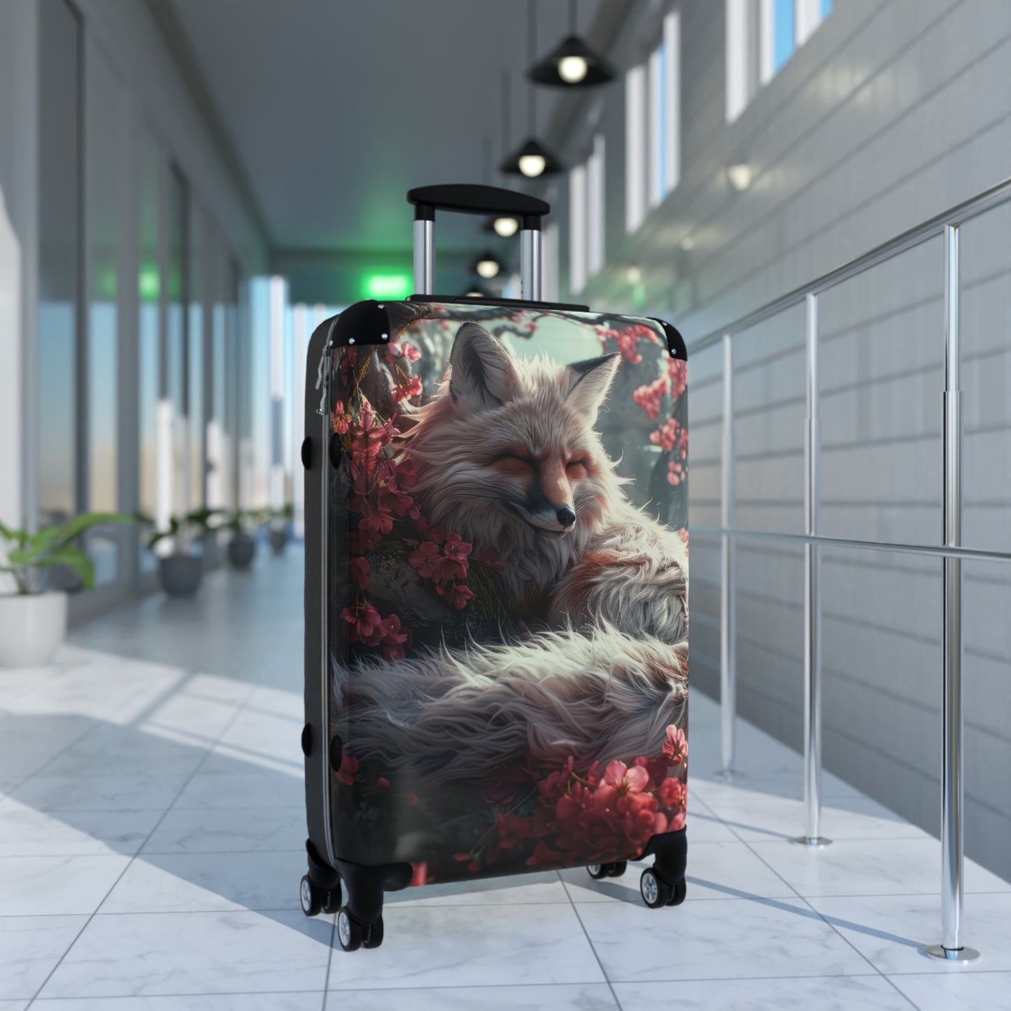 Nature Fox Rests Art Carry-On Suitcase - Stylish Luggage for Travelers