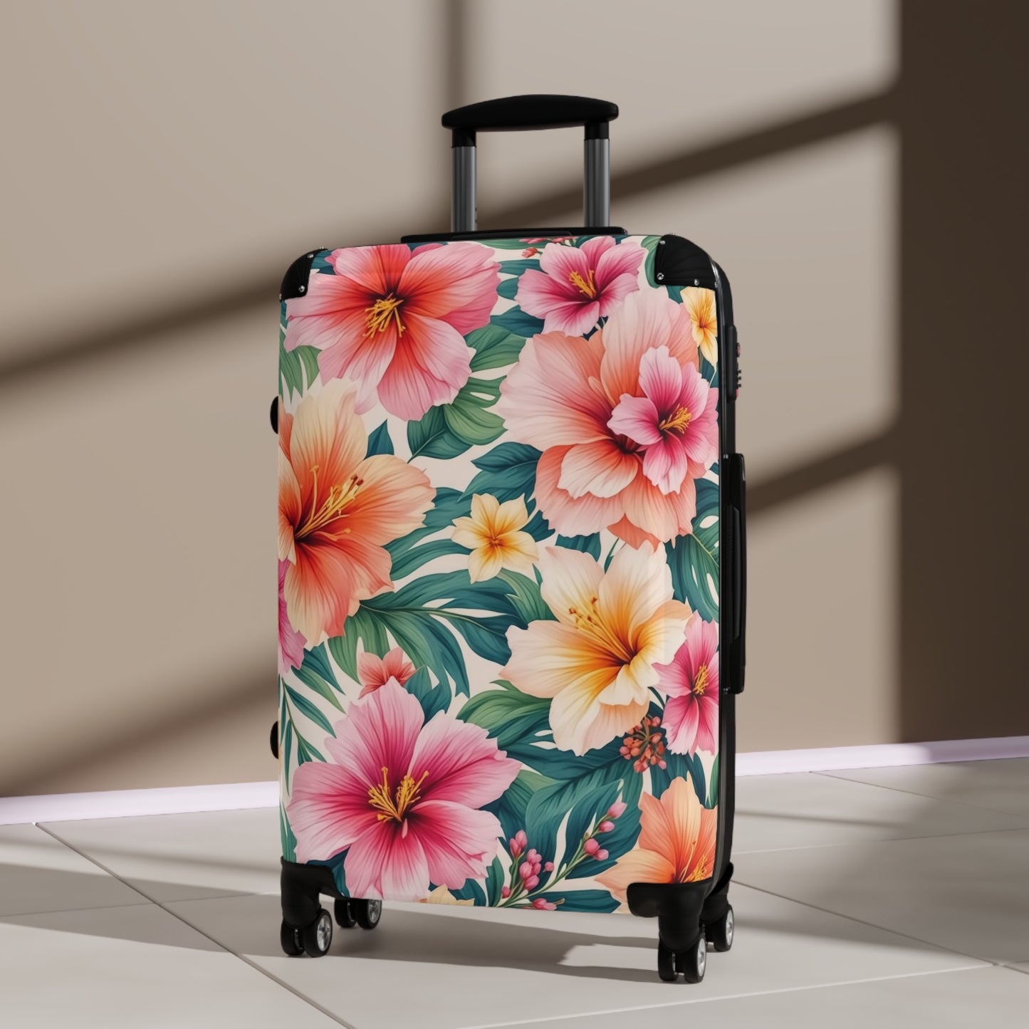 Nature Flowers Floral Hibiscus Art Carry-On Suitcase - Stylish Luggage for Travelers