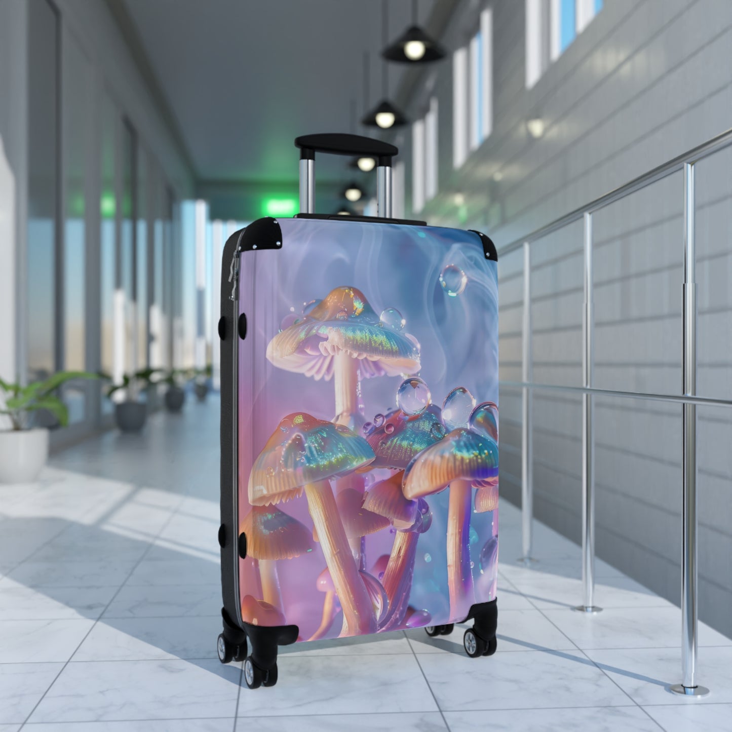 Nature Mushrooms Art Carry-On Suitcase - Stylish Luggage for Travelers