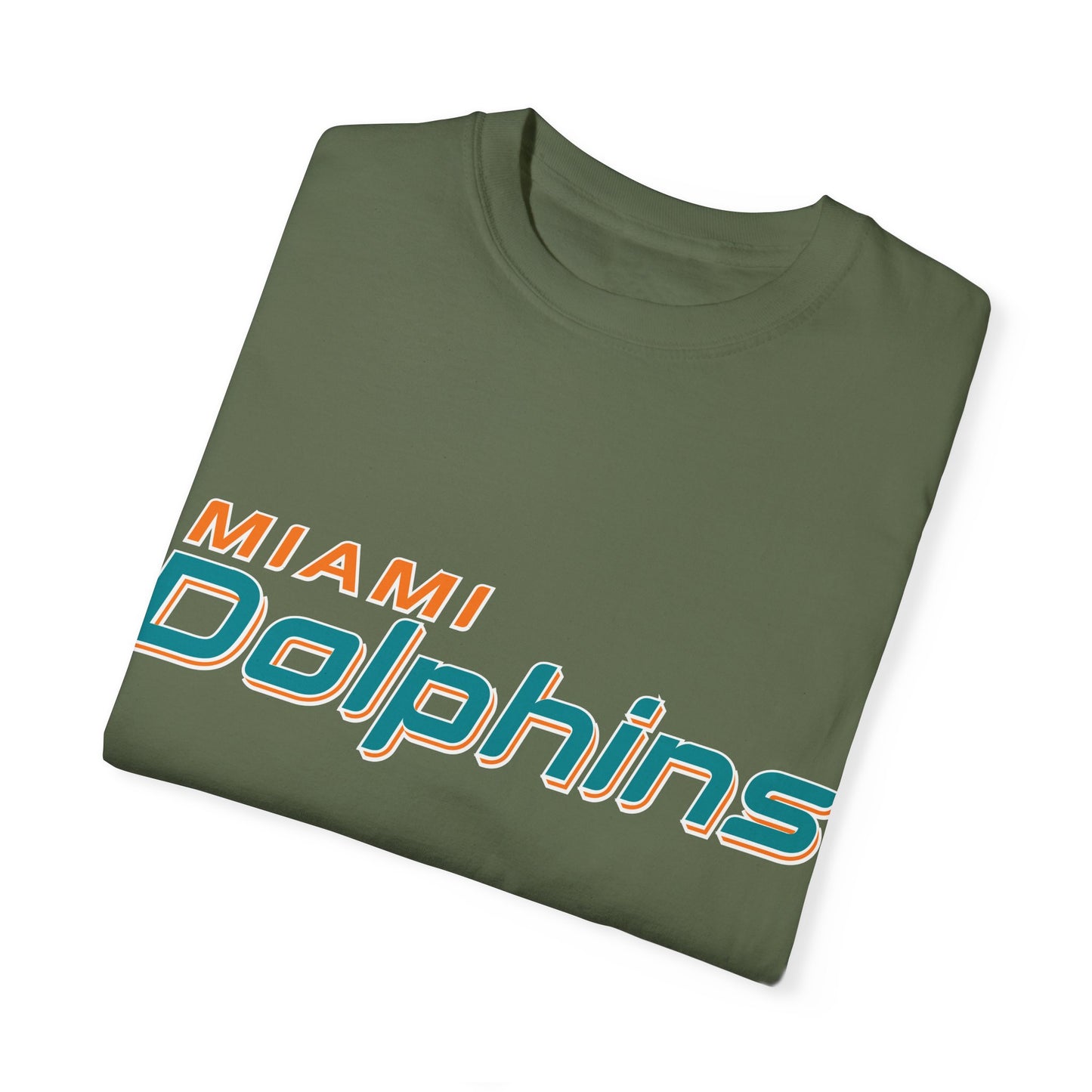 Miami Dolphins Garment-Dyed T-Shirt – Premium Cotton Tee for Customization