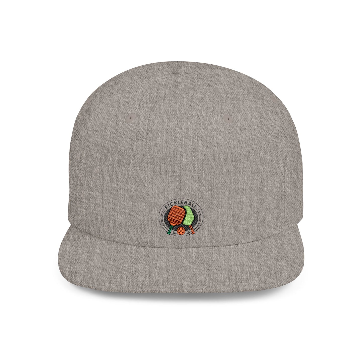 Icons Embroidered Pickle Ball Flat Bill Snapback – Lightweight, Custom Fit, Premium Quality
