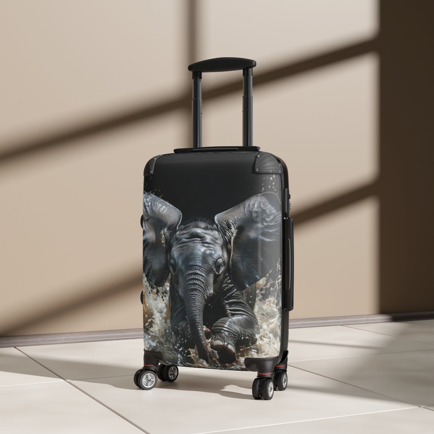 Nature Elephant Splashes Art Carry-On Suitcase - Stylish Luggage for Travelers