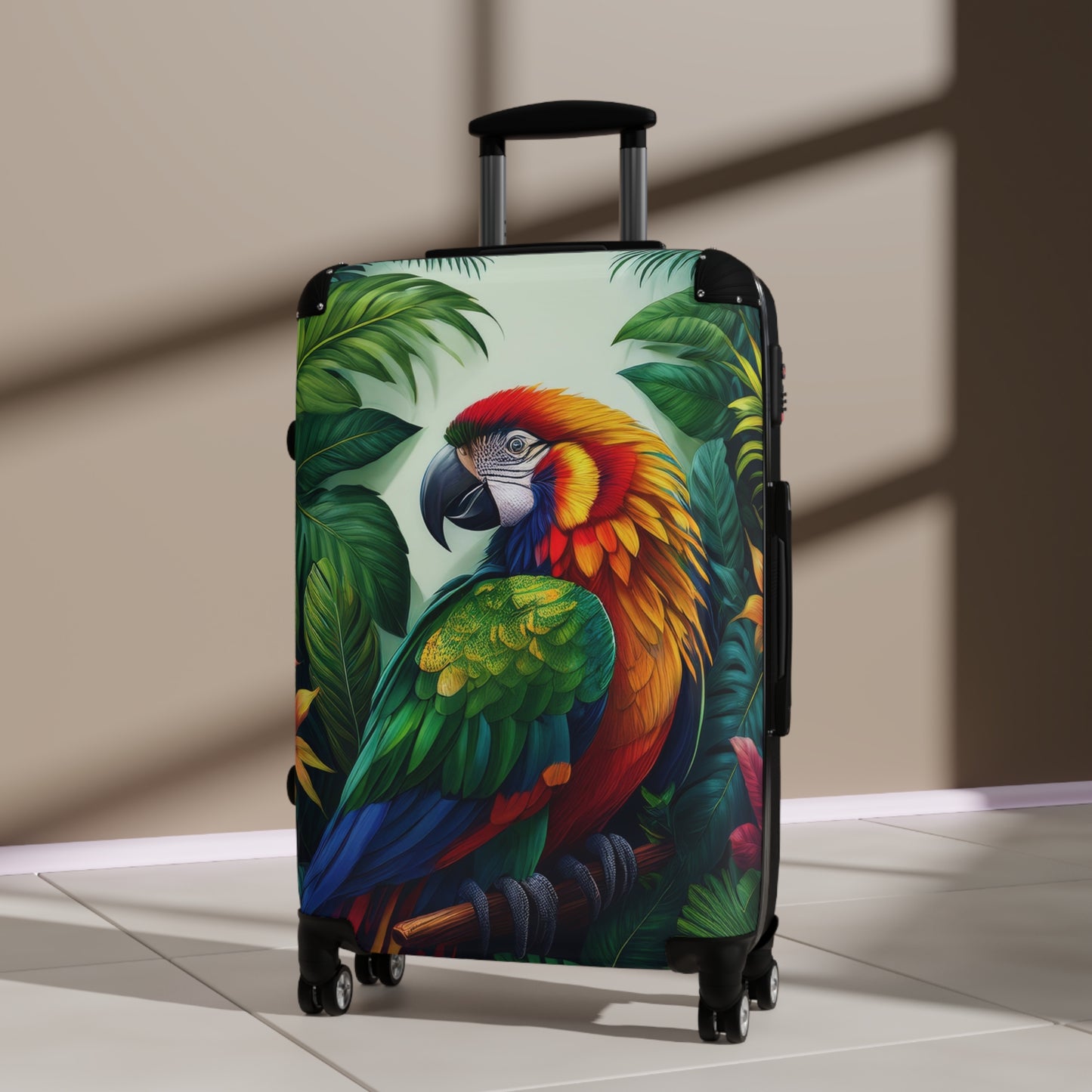 Animals Parrot Macaw Art Carry-On Suitcase - Stylish Luggage for Travelers