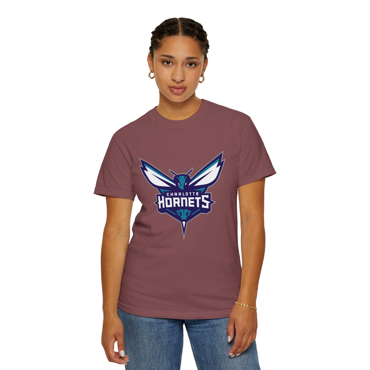 Charlotte Hornets Garment-Dyed T-Shirt – Premium Cotton Tee for Customization