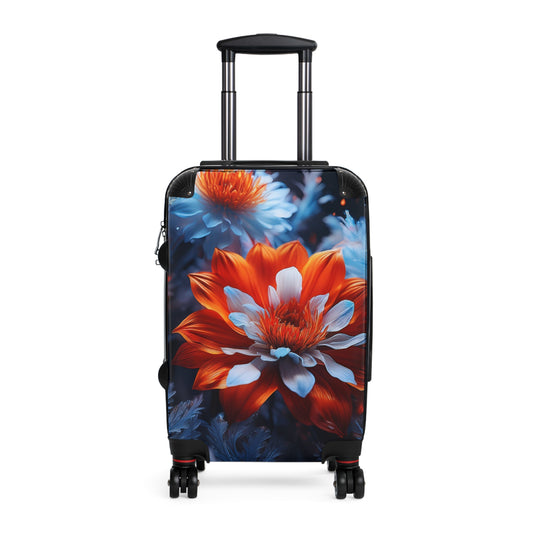 Nature Flowers Floral Orange Blooms Art Carry-On Suitcase - Stylish Luggage for Travelers