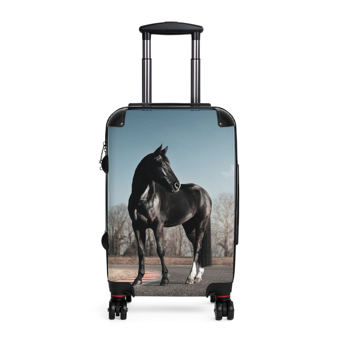 Animals Black Horse Carry-On Suitcase - Stylish Luggage for Travelers