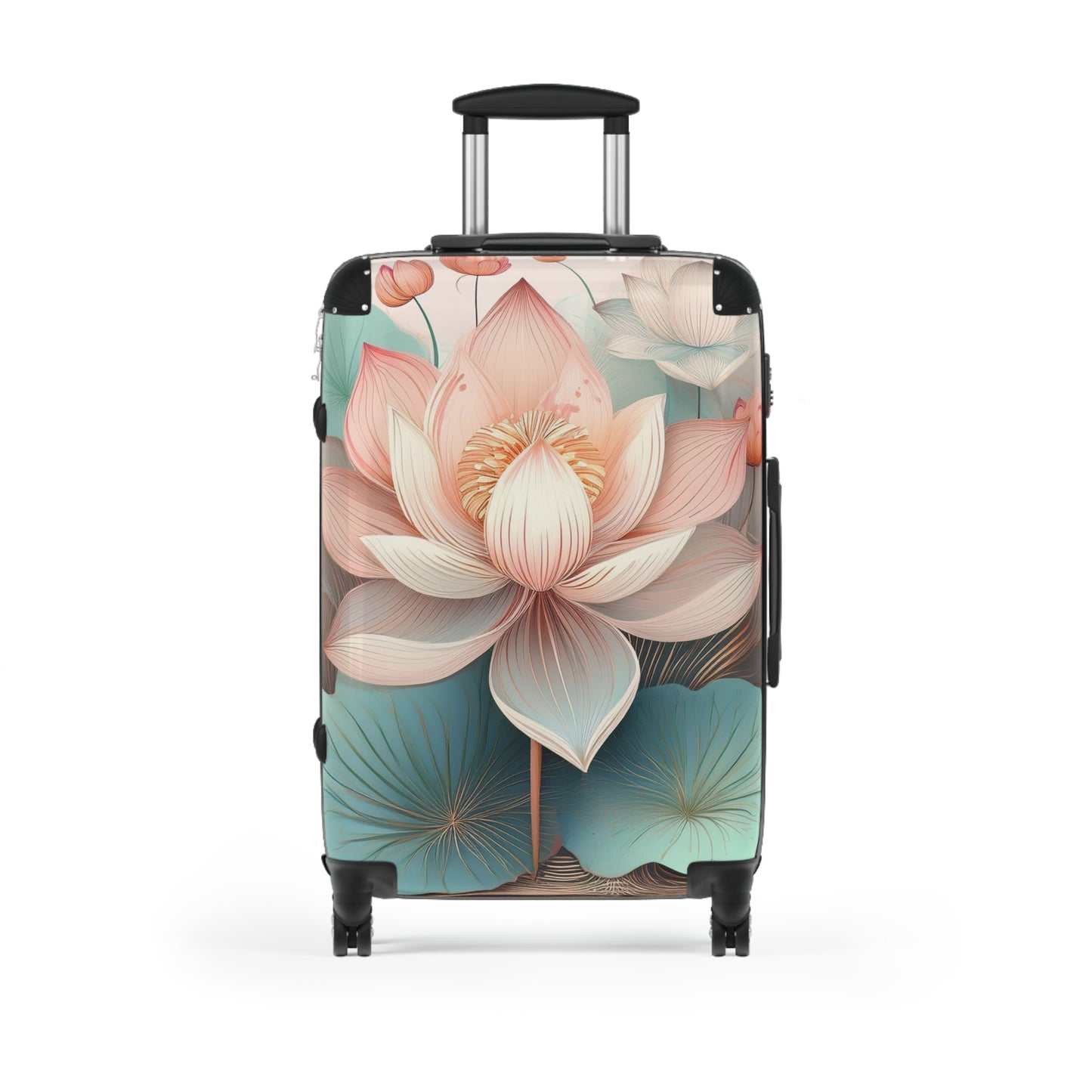 Nature Flowers Floral Dedicated Pink Art Carry-On Suitcase - Stylish Luggage for Travelers